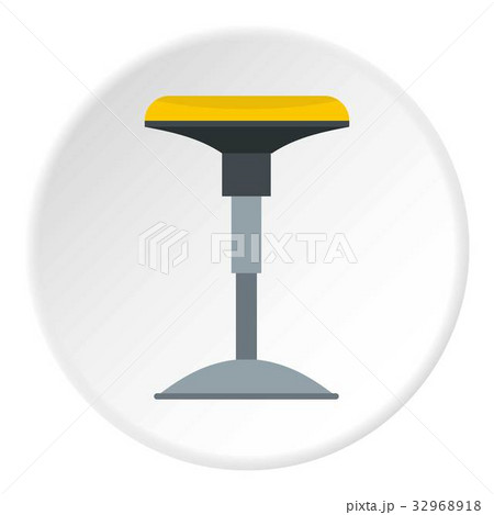 Yellow bar stool icon circle Yellow bar stool icon circle 32968918
