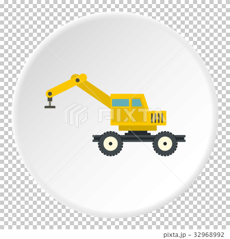 Crane truck icon circle 32968992