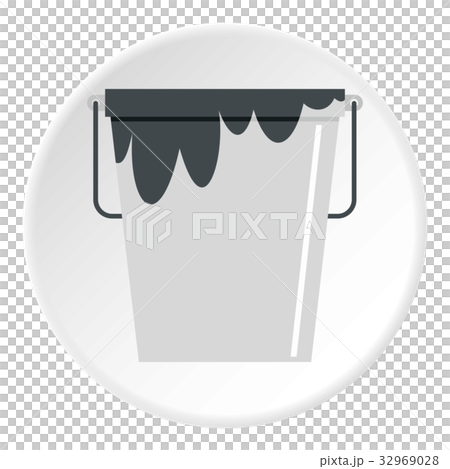 Bitumin Icon Bitumen emulsion in grey bucket icon circle - Stock Illustration ...
