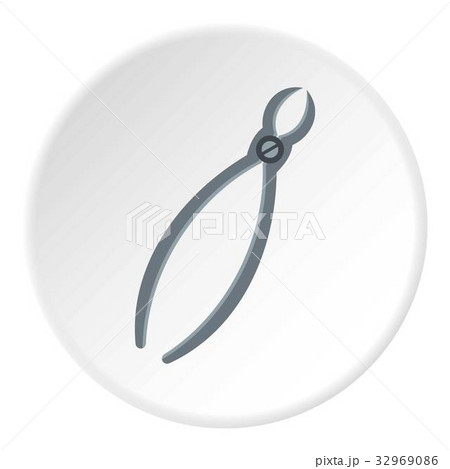 Tooth extraction instrument icon circle 32969086