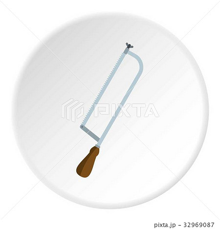 Surgical saw icon circle 32969087