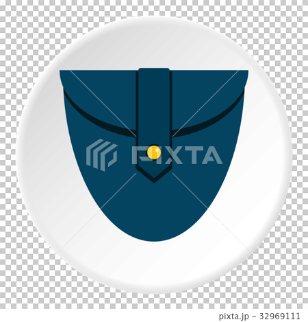 Small blue pocket icon circle - Stock Illustration [32969111] - PIXTA