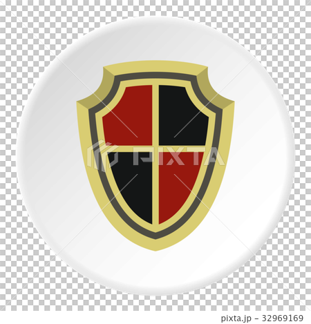 Medieval shield icon circle Medieval shield icon circle 32969169