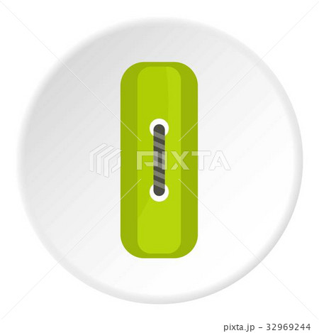 Green rectangle sewing button icon circle Green rectangle sewing button icon circle 32969244