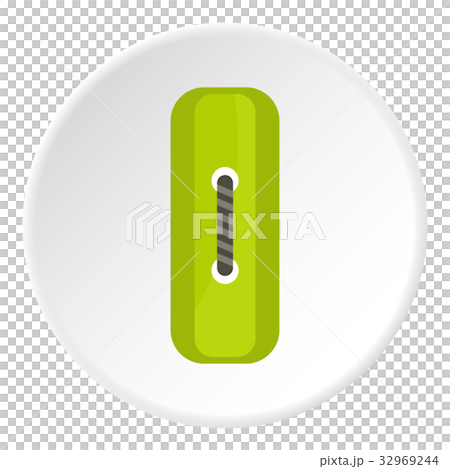Green rectangle sewing button icon circle Green rectangle sewing button icon circle 32969244