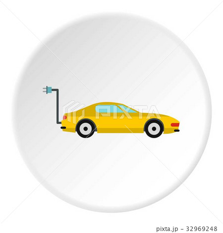 Electro car icon circle Electro car icon circle 32969248
