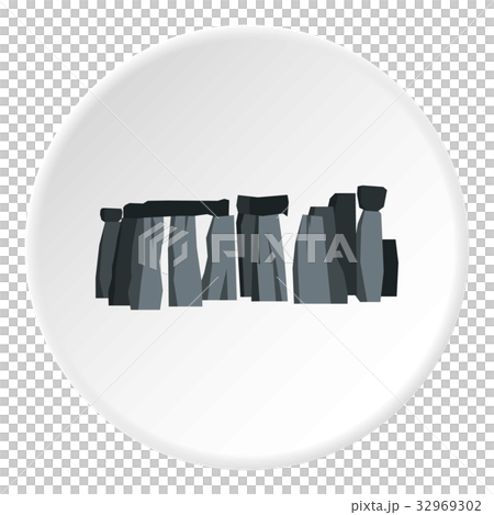 Stonehenge icon circle 32969302