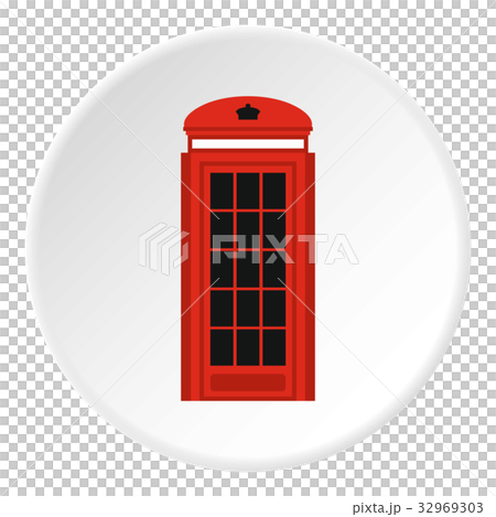 Phone booth icon circle 32969303