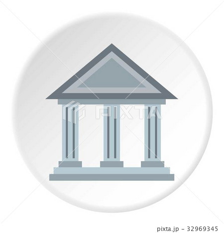 Museum building icon circle 32969345