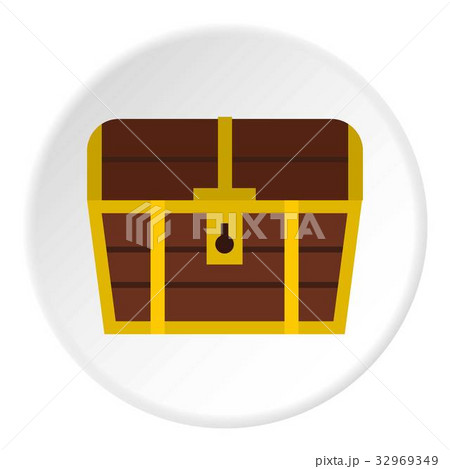 Chest icon circle 32969349