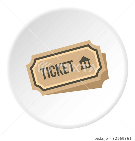 Museum ticket icon circle Museum ticket icon circle 32969361