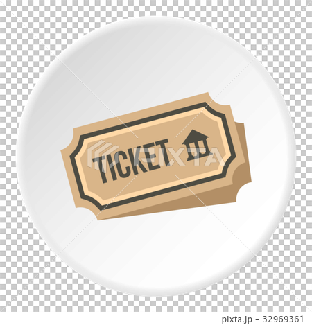 Museum ticket icon circle Museum ticket icon circle 32969361
