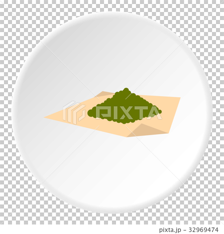 Marijuana on a paper icon circle Marijuana on a paper icon circle 32969474