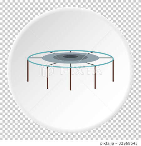Trampoline jumping icon circle Trampoline jumping icon circle 32969643