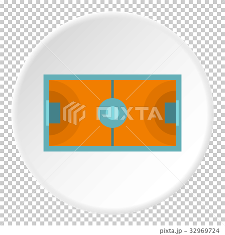 Futsal or indoor soccer field icon circle 32969724