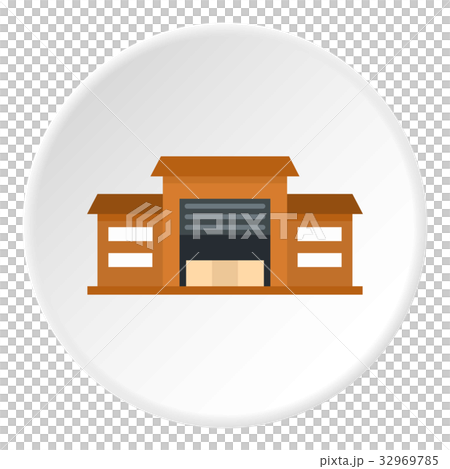 Warehouse icon circle Warehouse icon circle 32969785
