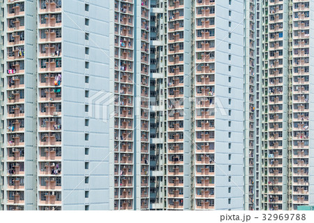 Exterior of tall building Exterior of tall building 32969788