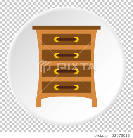 Chest of drawers icon circle Chest of drawers icon circle 32970016