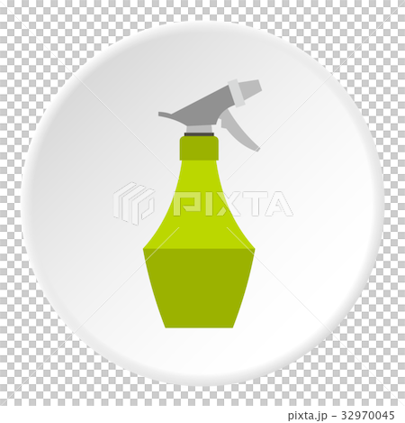 Spray bottle for flower icon circle 32970045