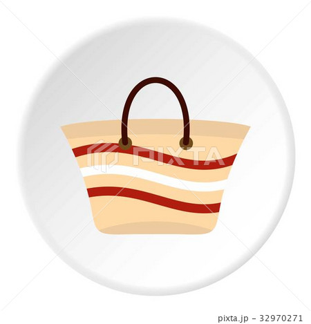 Women beach bag icon circle Women beach bag icon circle 32970271