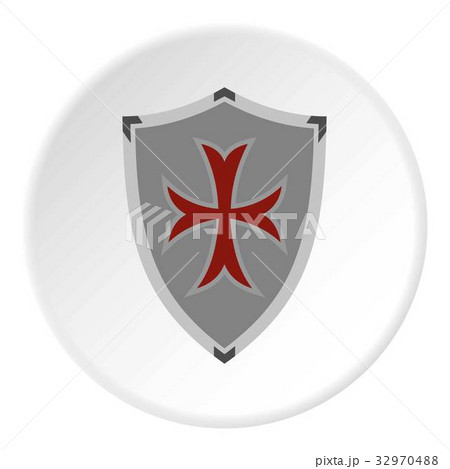 Protective shield icon circle 32970488