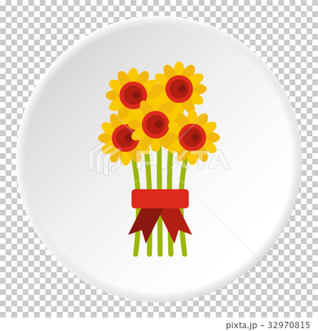 Bouquet of flowers icon circle Bouquet of flowers icon circle 32970815