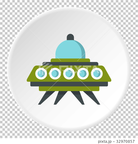 Alien spaceship icon circle Alien spaceship icon circle 32970857