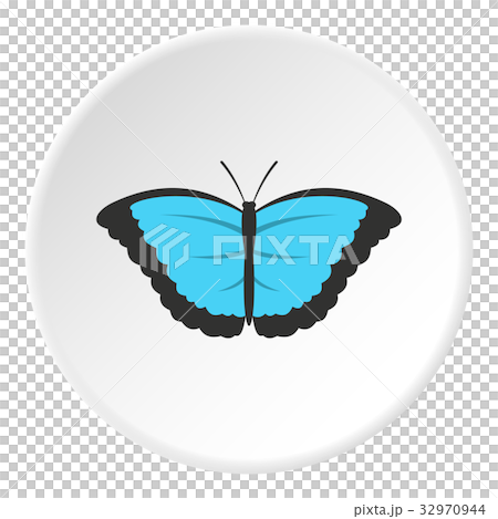 Butterfly with big wings icon circle 32970944