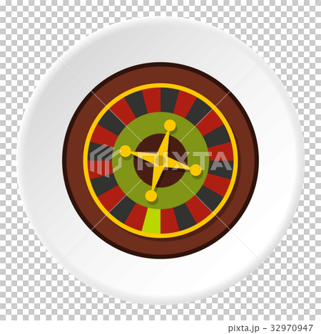 Casino gambling roulette icon circle 32970947