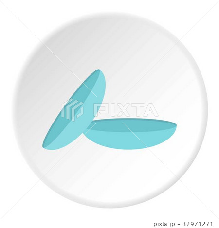 Contact lens icon circle Contact lens icon circle 32971271
