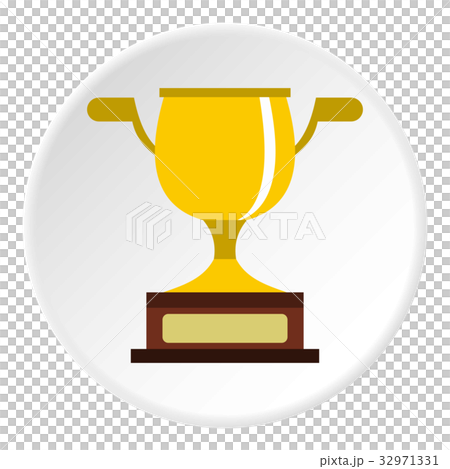 Gold cup icon circle Gold cup icon circle 32971331