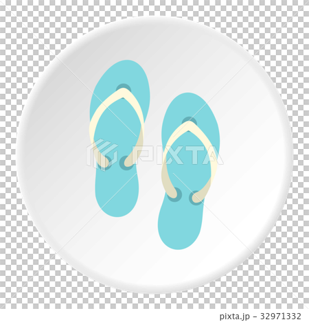 Flip flop sandals icon circle Flip flop sandals icon circle 32971332