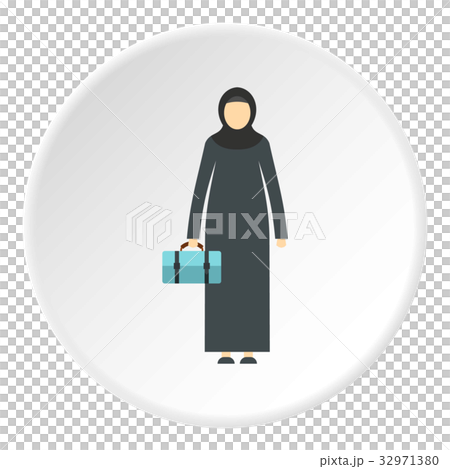 Arabic woman icon circle 32971380