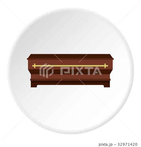 Coffin icon circle Coffin icon circle 32971420