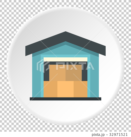 Warehouse Icon Circle Stock Illustration