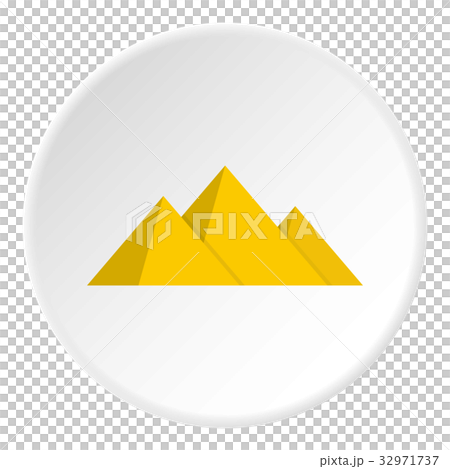 Pyramide icon circle 32971737