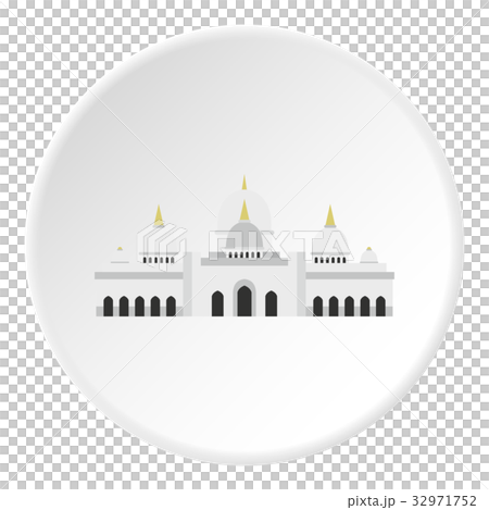 Taj Mahal icon circle 32971752