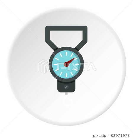 Spring scale icon circle Spring scale icon circle 32971978