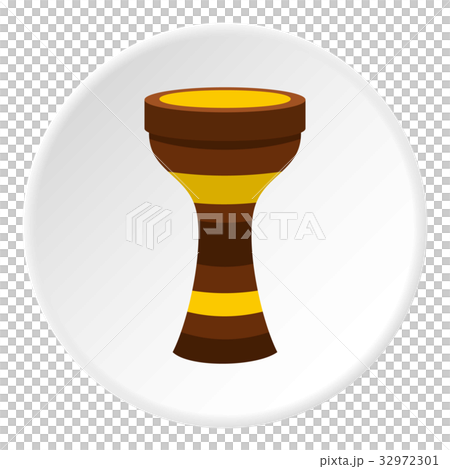 Darbuka musical instrument icon circle 32972301