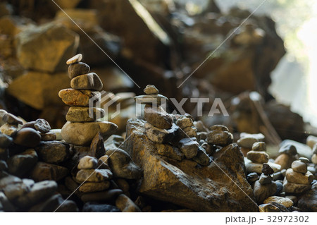 Pile of rock stone Pile of rock stone 32972302