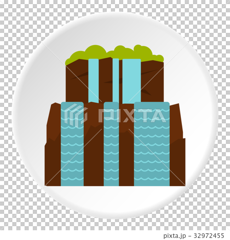 Iguassu Falls icon circle Iguassu Falls icon circle 32972455