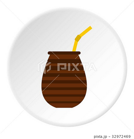 Chimarrao for mate or terere icon circle 32972469