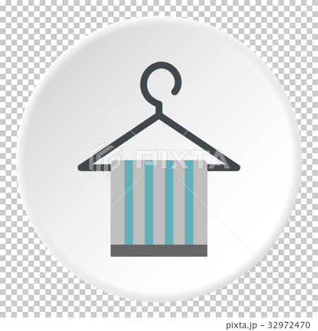 Towel on hanger icon circle 32972470