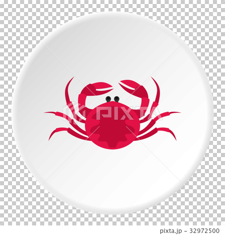 Big pink crab icon circle 32972500