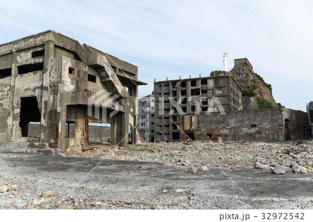 Abandoned Battleship island in Nagasaki 32972542