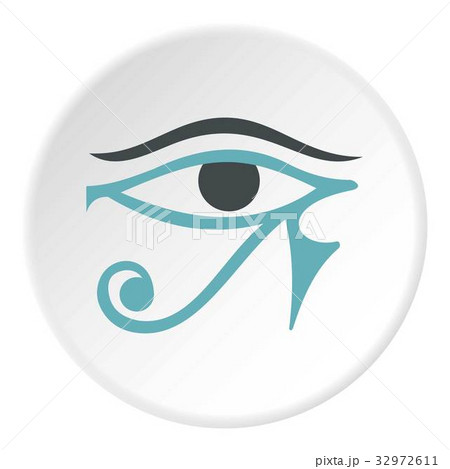 Eye of Horus icon circle 32972611