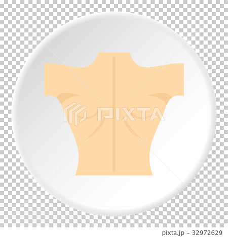 Naked Human Back Icon Circle Stock Illustration Pixta