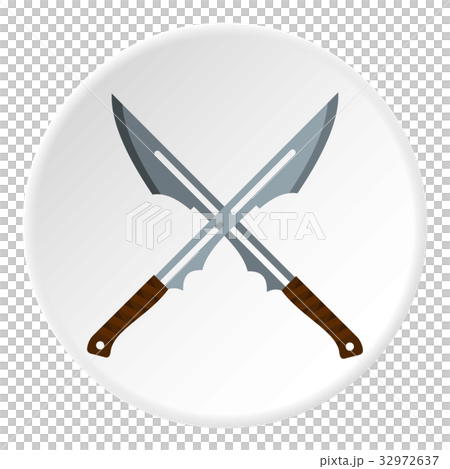 Japanese short swords icon circle 32972637