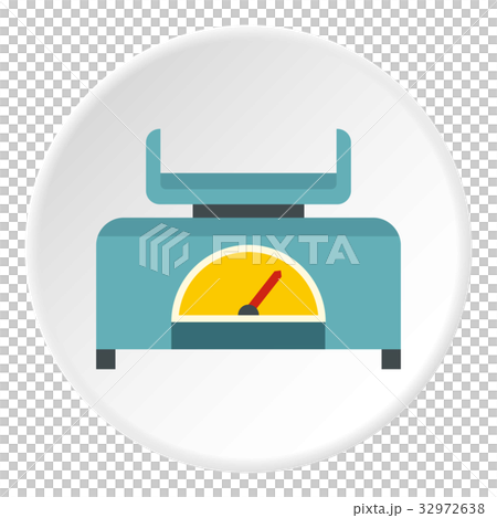 Mechanical scales icon circle 32972638