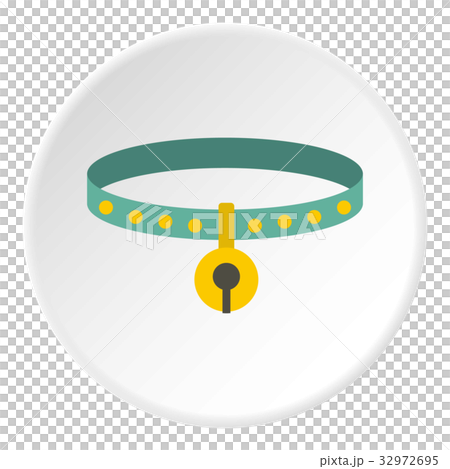 Cat collar icon circle 32972695